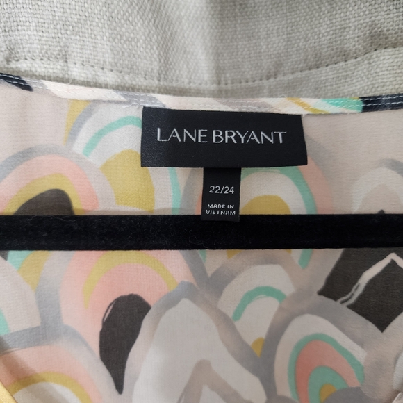 Lane Bryant Plus Size Chiffon Tunic Shirt Size 22/24 - Picture 5 of 8